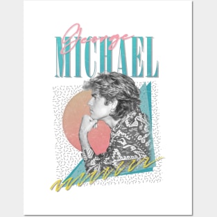 George Michael -- 80s Faded Style Fan Design Posters and Art